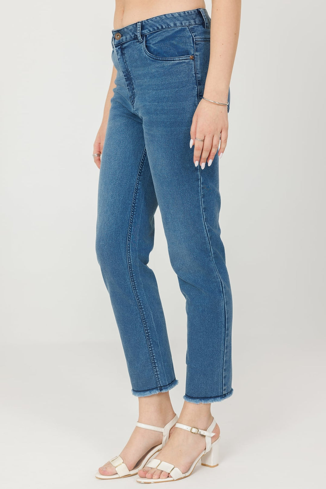 Light Blue Regular Fit Denim Jeans