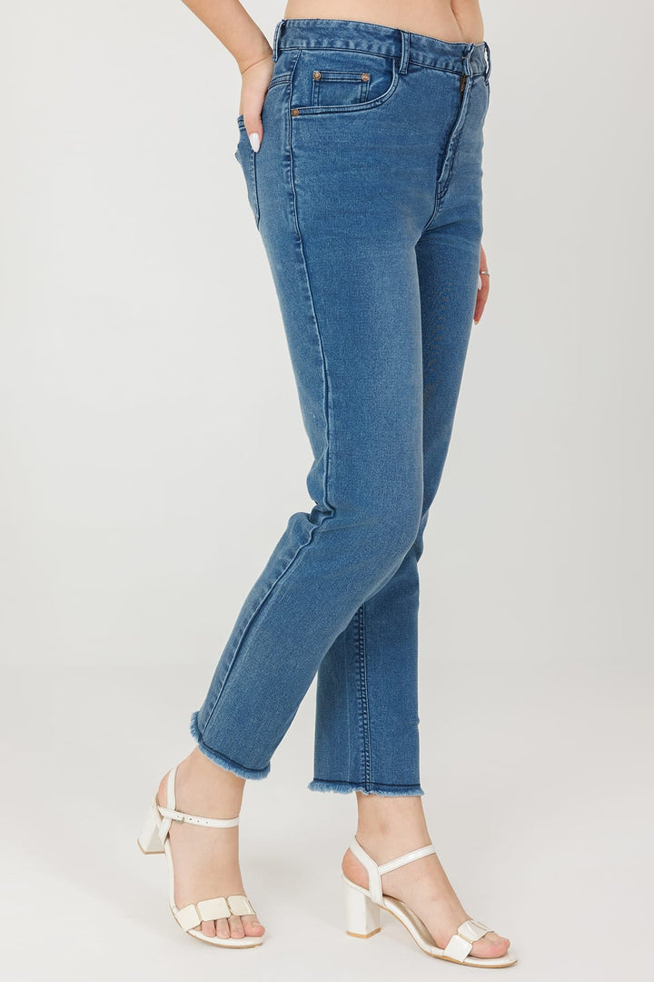 Light Blue Regular Fit Denim Jeans