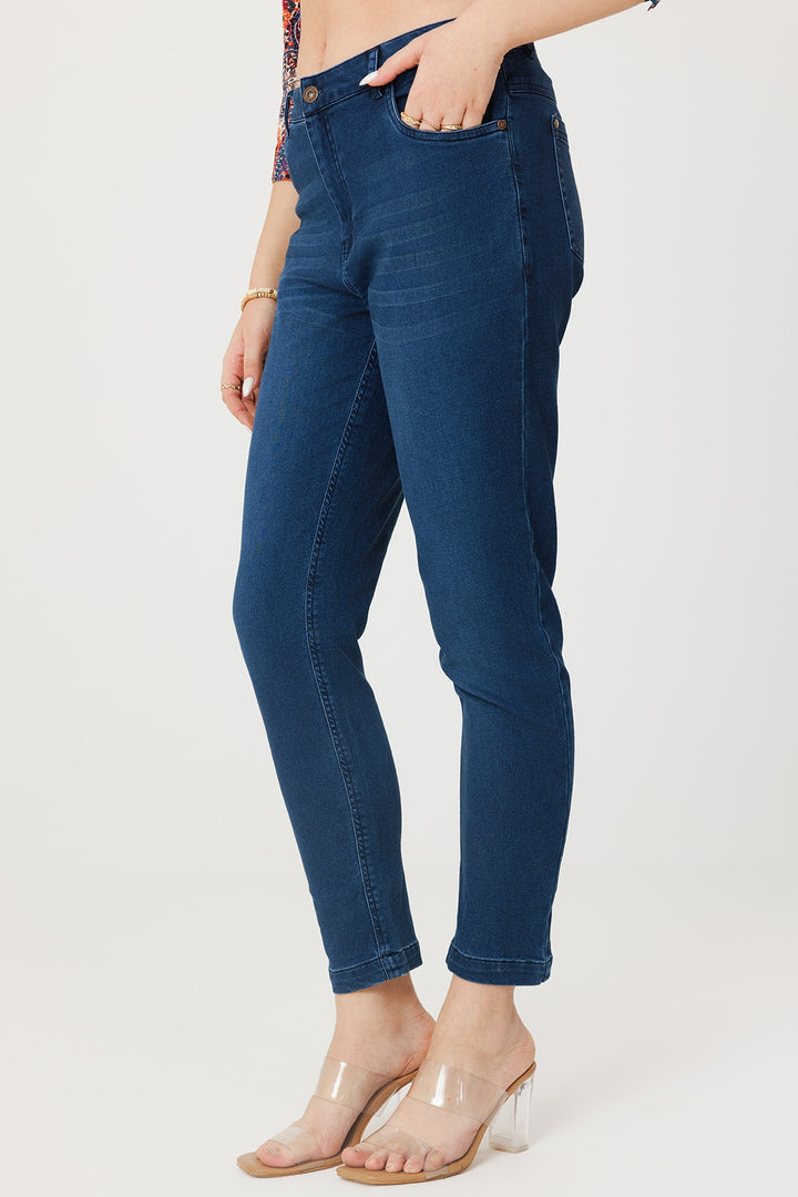 Dark Blue Slim Fit Denim Jeans