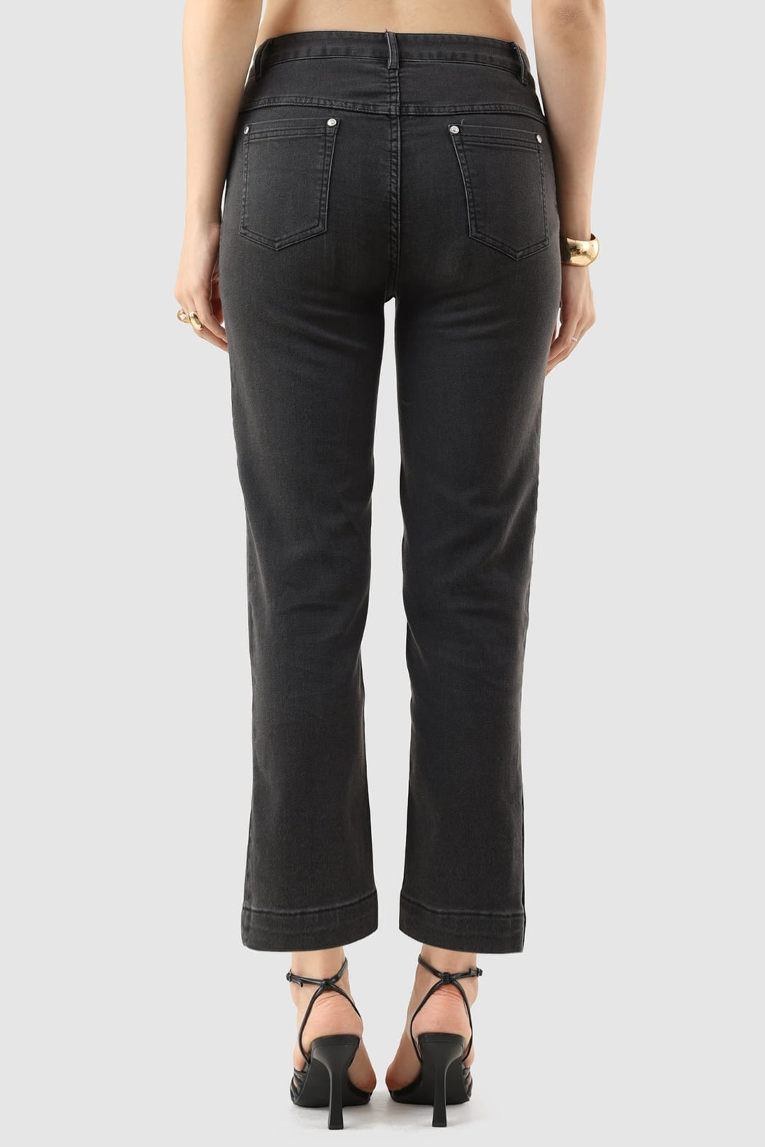 Black Regular Fit Denim Jeans