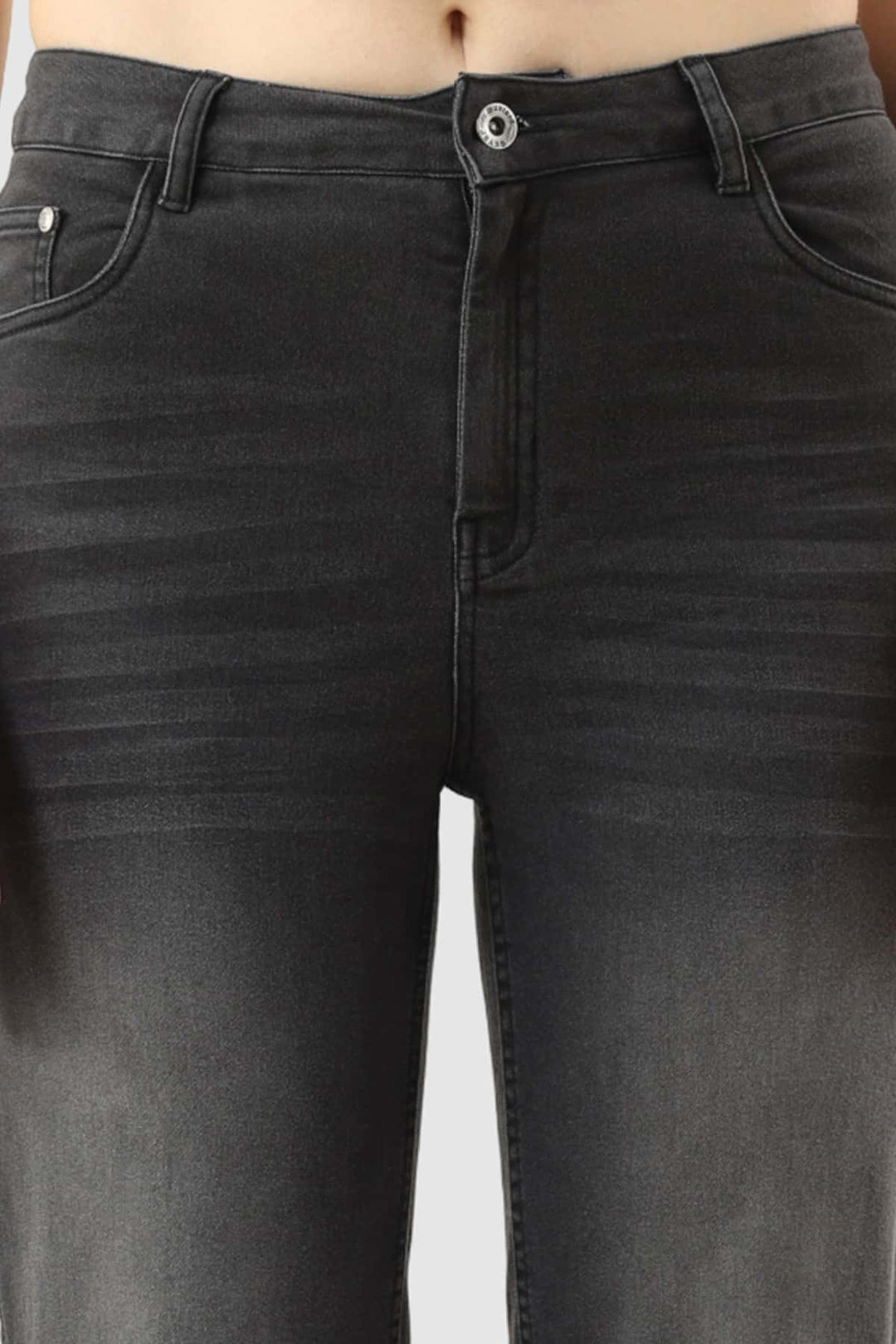 Black Regular Fit Denim Jeans