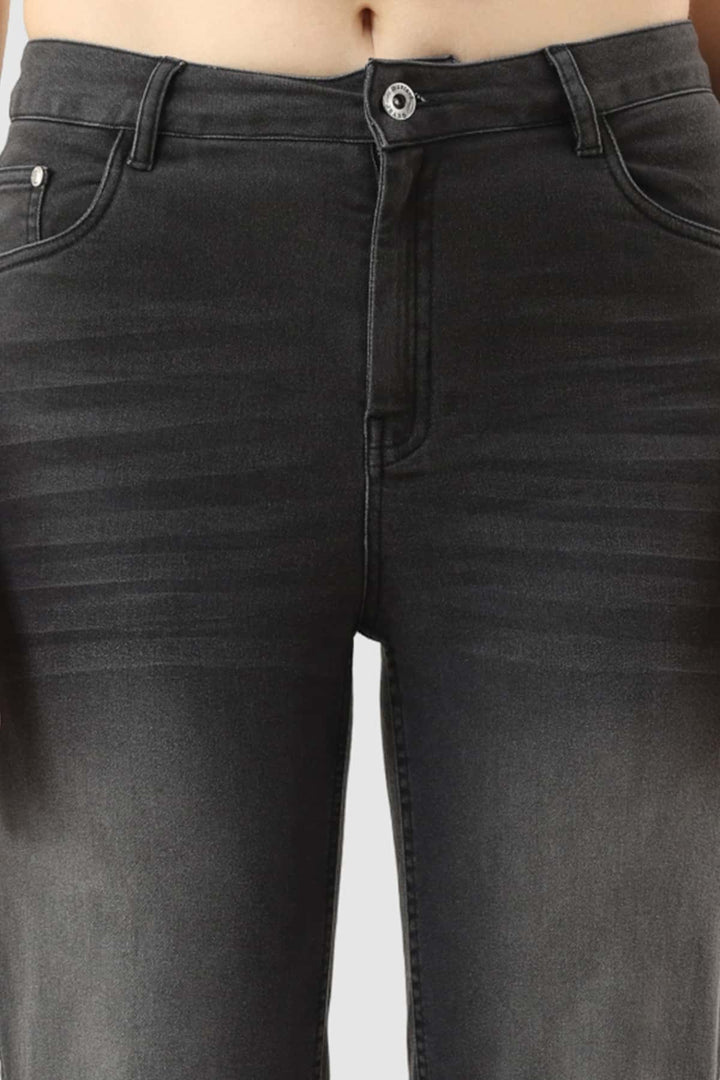 Black Regular Fit Denim Jeans