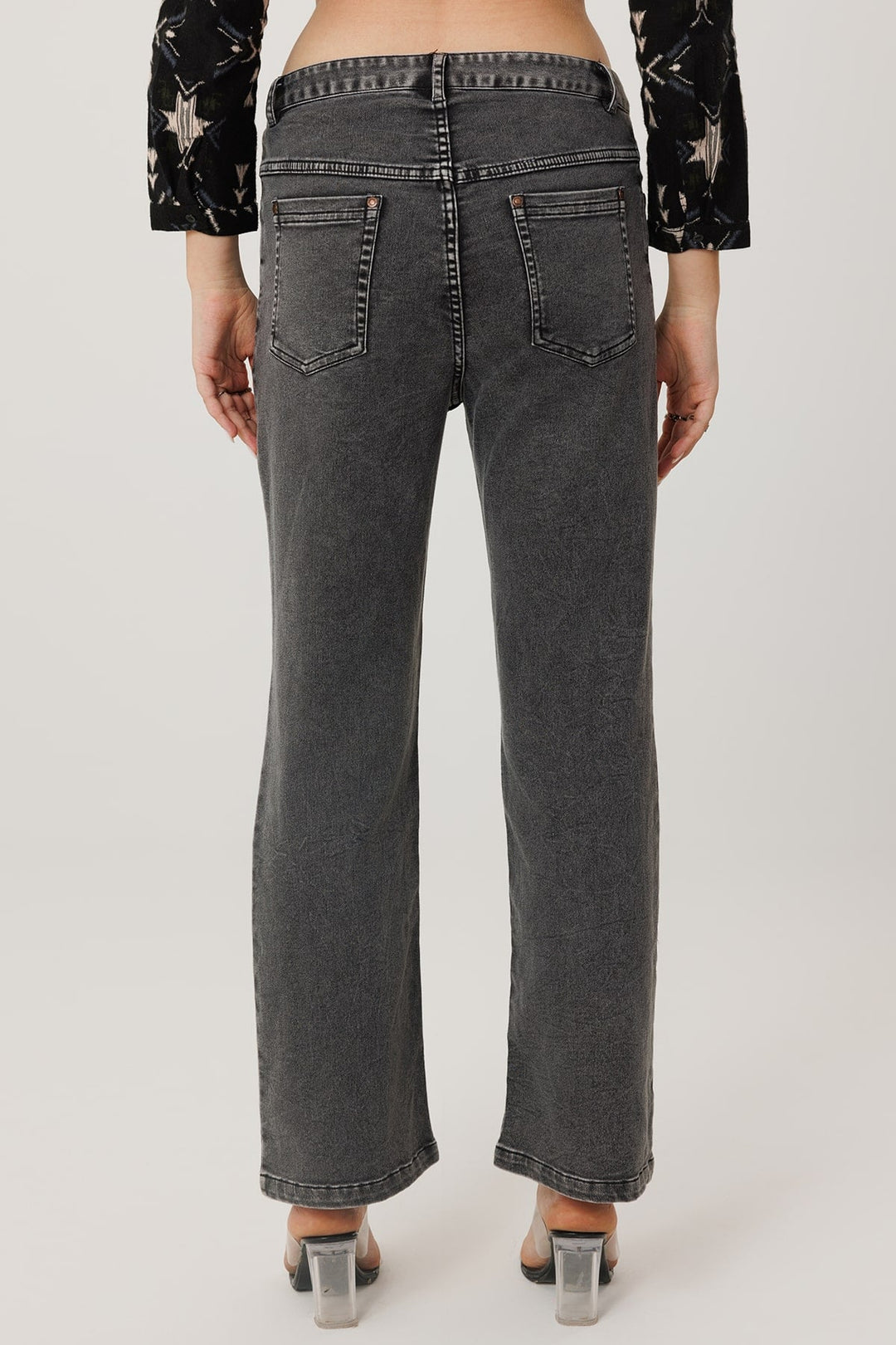 Grey Regular Fit Denim Jeans