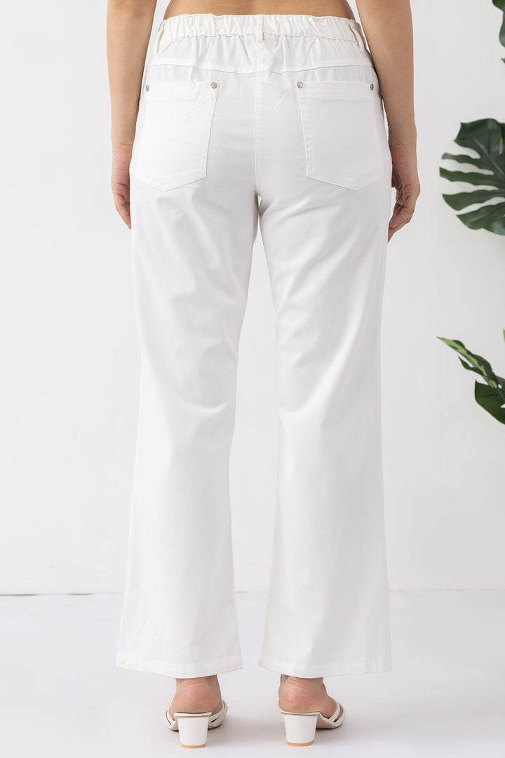 Bell Fit White Denim Jeans