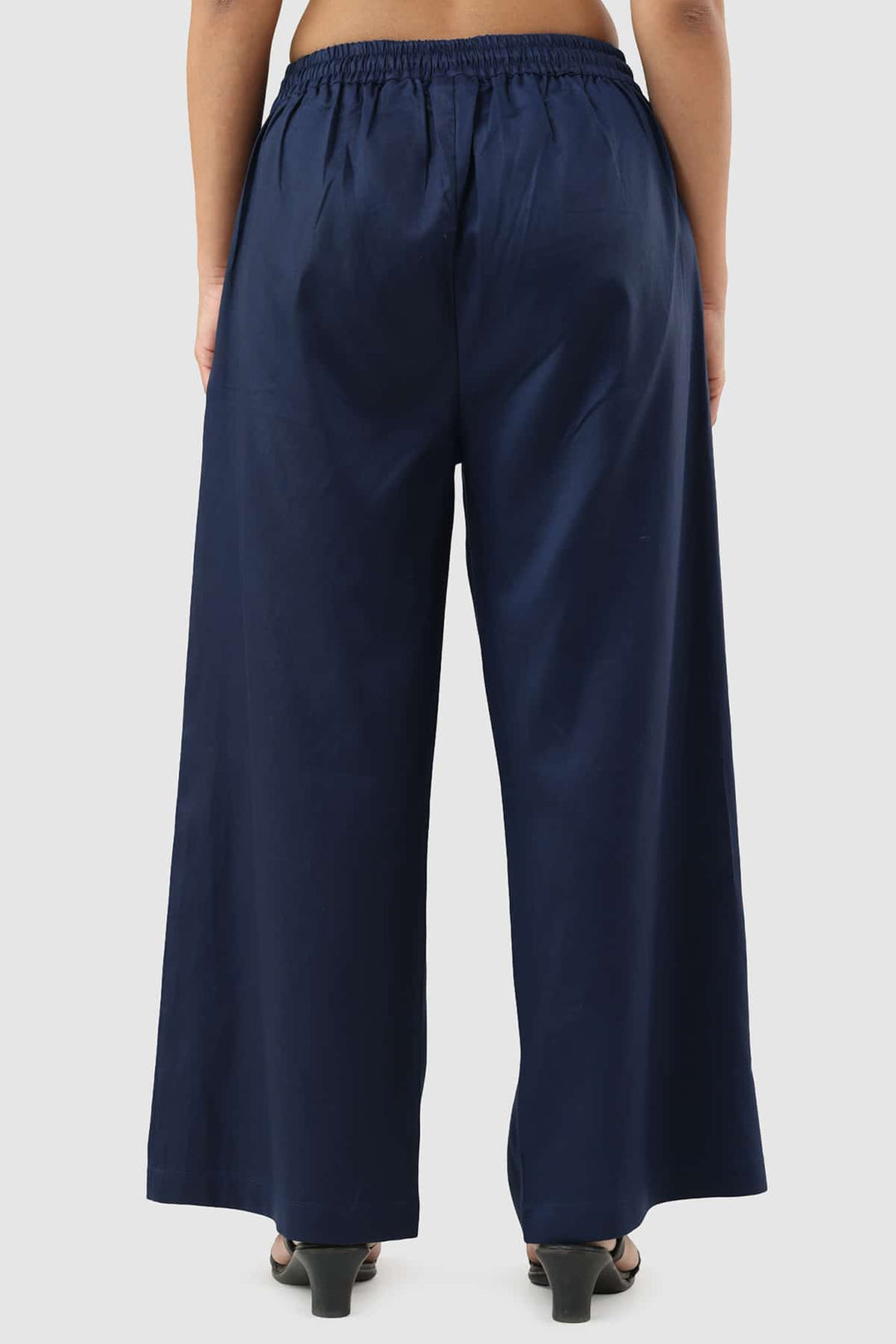 Blue Twill Regular Fit Pant