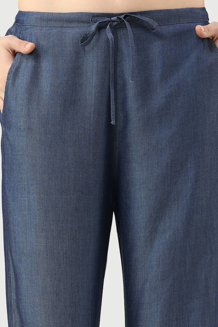 Blue Chambray Pant