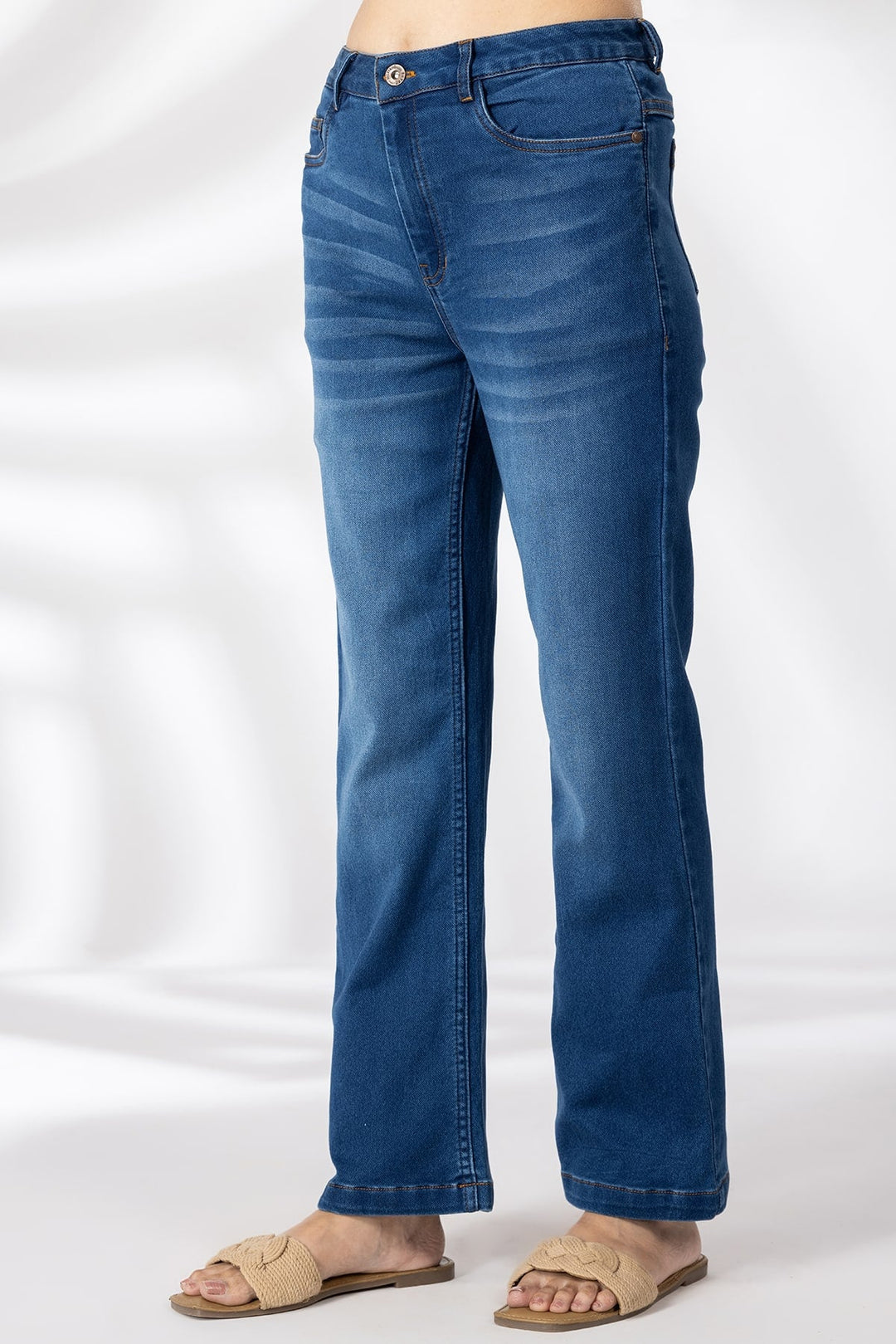 Bell Bottom Blue Denim Jeans