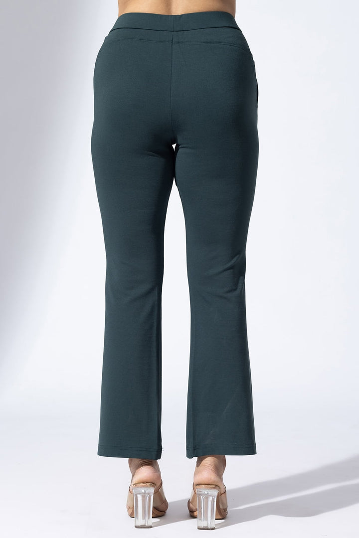 Forest Green Tencel Roma Spandex Pant
