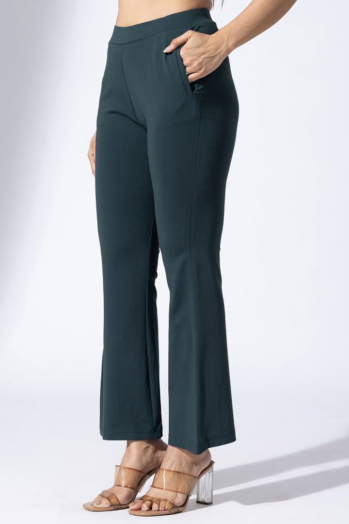 Forest Green Tencel Roma Spandex Pant