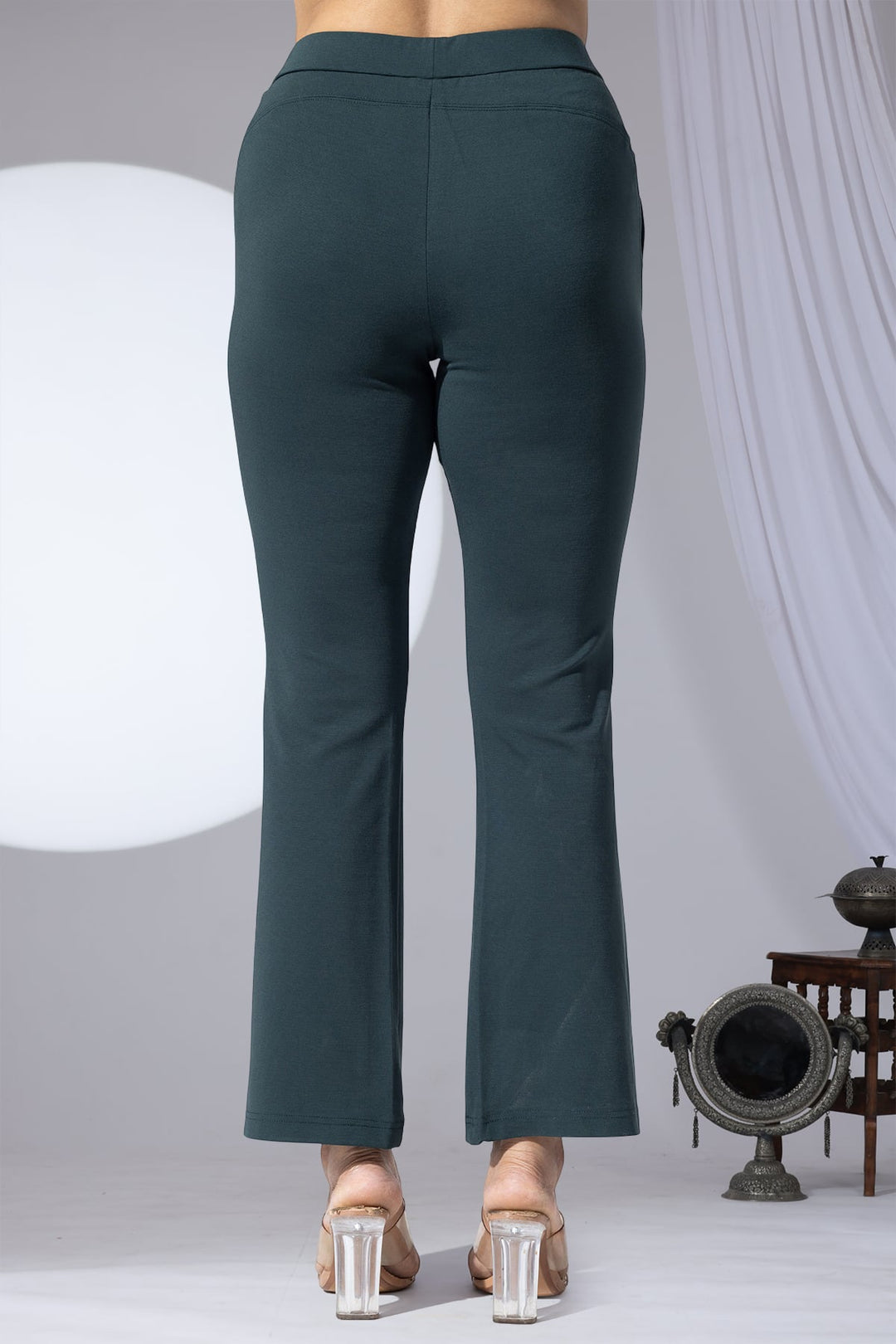 Green Tencel Roma Spandex Pant