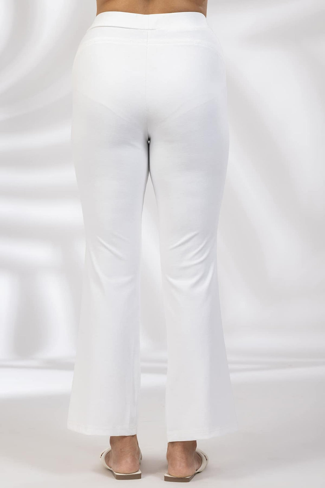 White Tencel Roma Spandex Pant