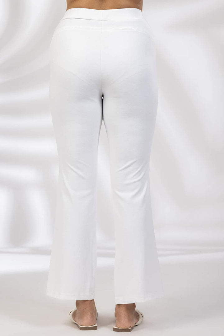 White Tencel Roma Spandex Pant