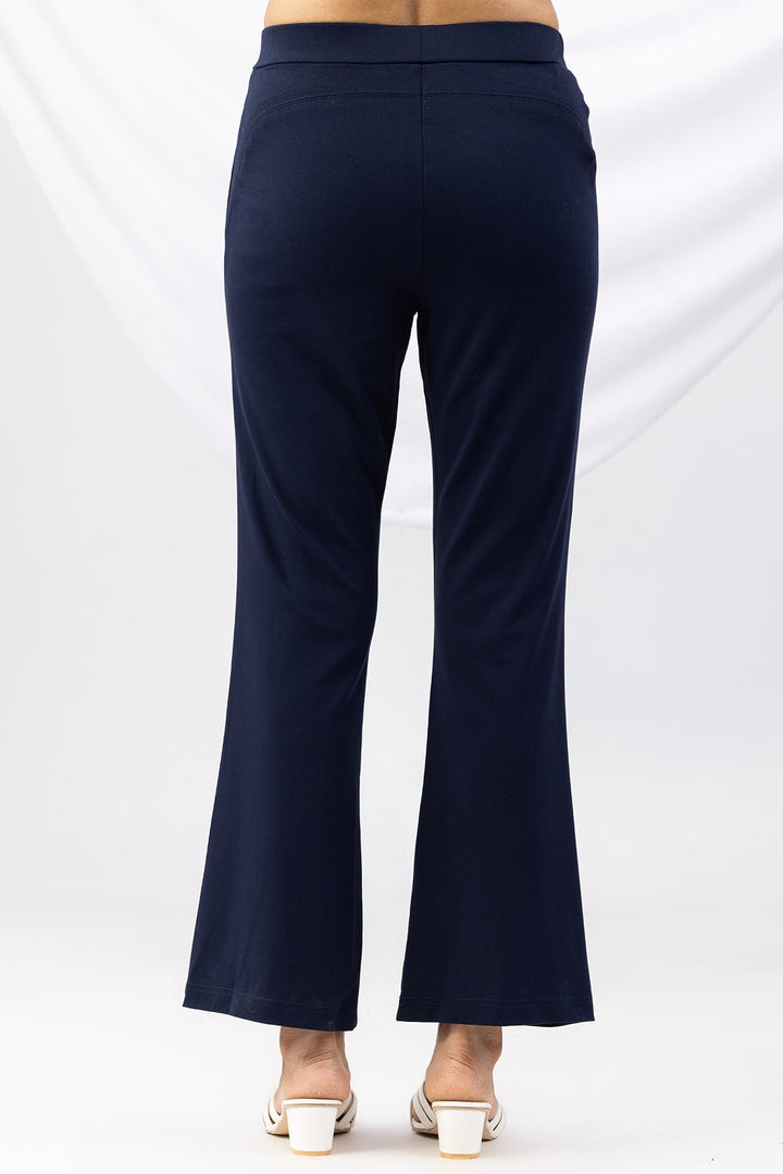 Navy Tencel Roma Spandex Pant