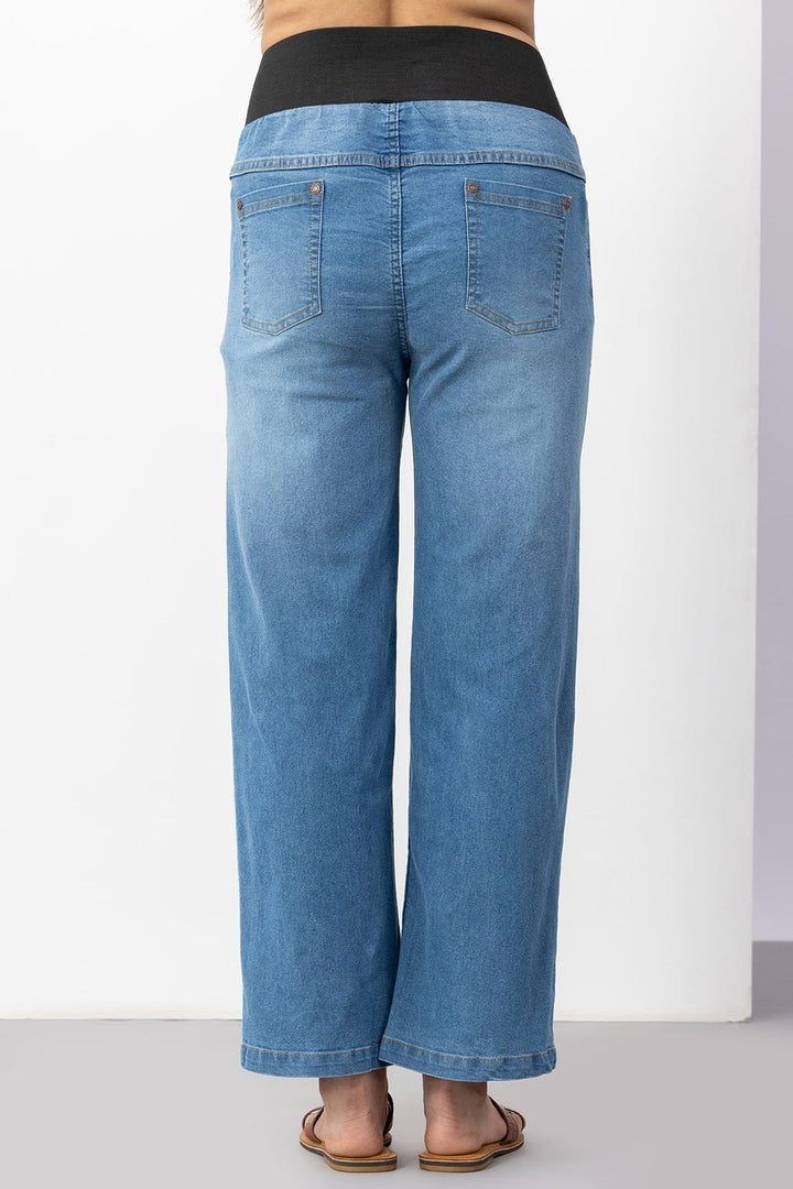 Blue Straight Fit Denim Jeans