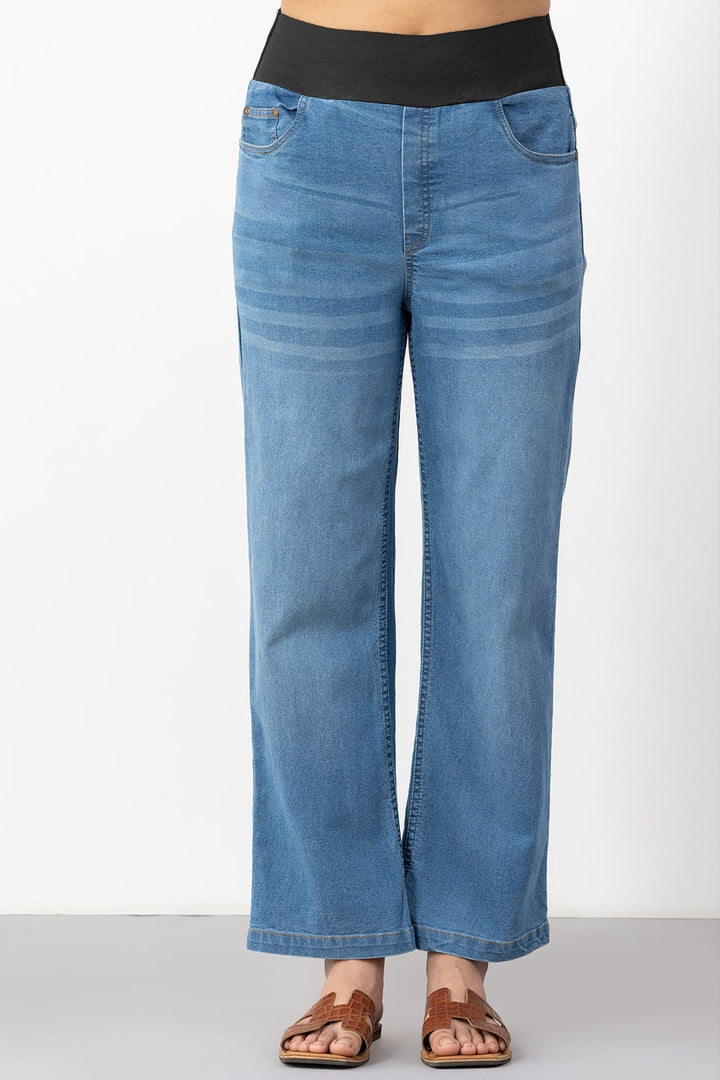 Blue Straight Fit Denim Jeans