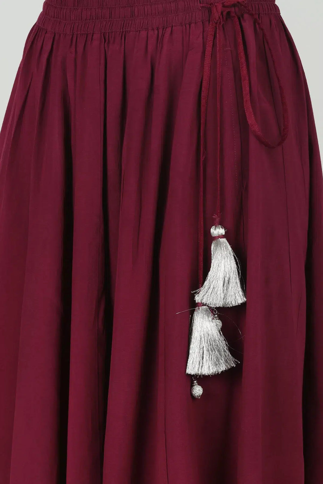 WINE EMBELLISHED SKIRT