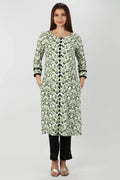 Rayon Radiance Green Printed Kurti
