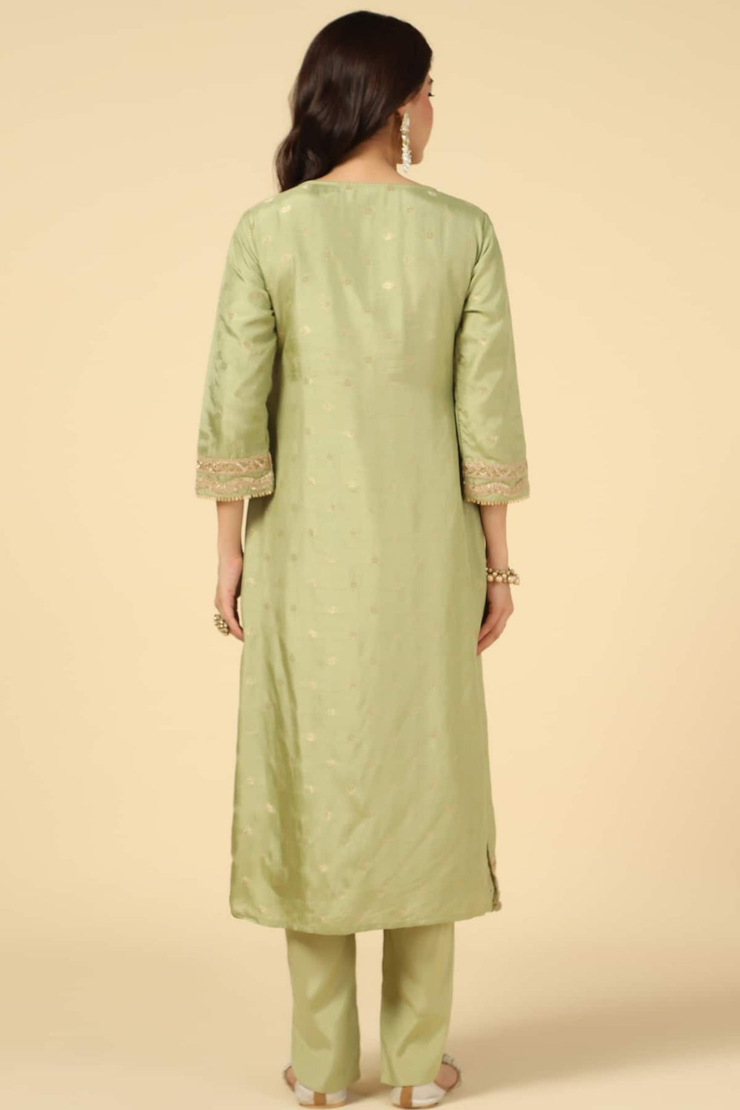Green Emerald Elegance Festive Kurti