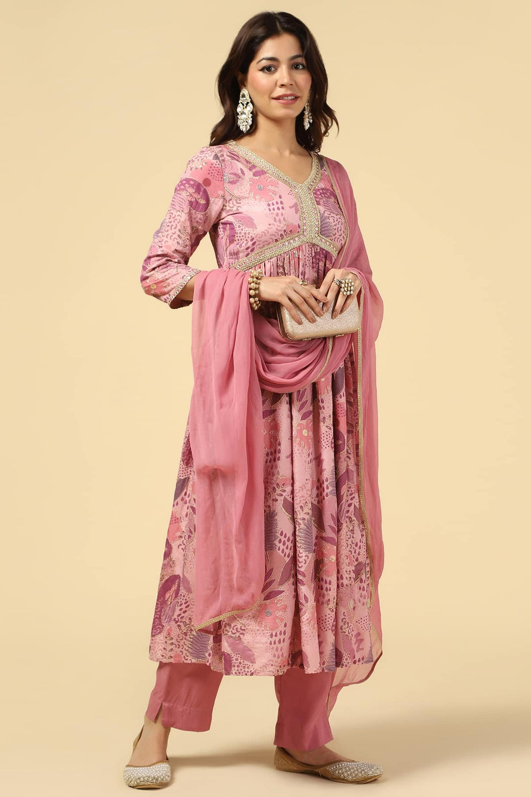 Pink Radiance Festive Dupatta