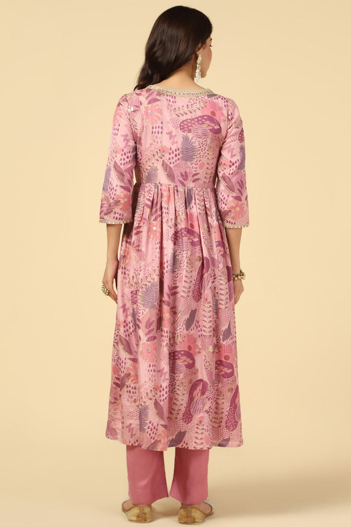 Pink Radiance Embroidered Kurti