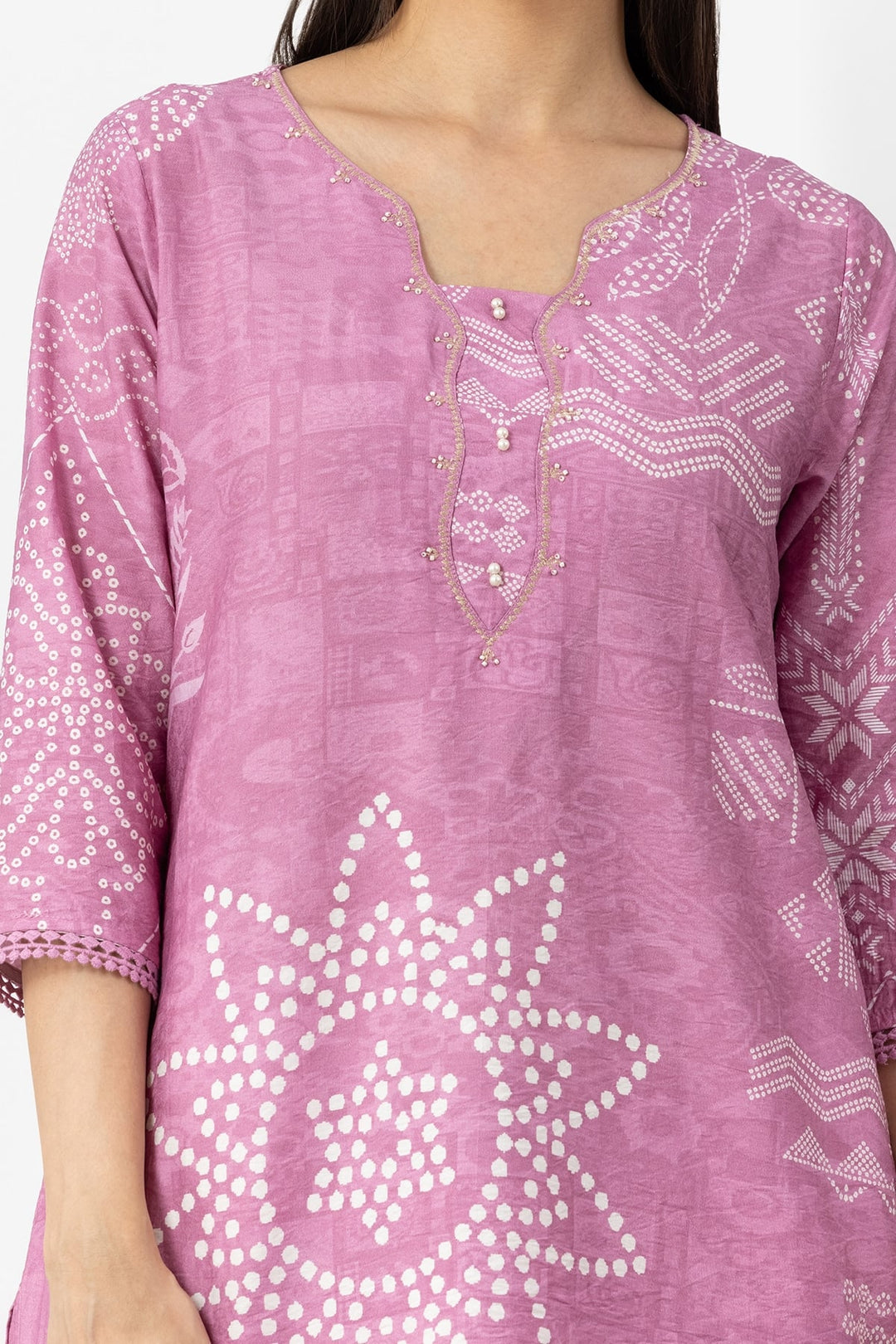 Pink Kurta Set For Women
