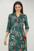 Green Collared Neck Kurti