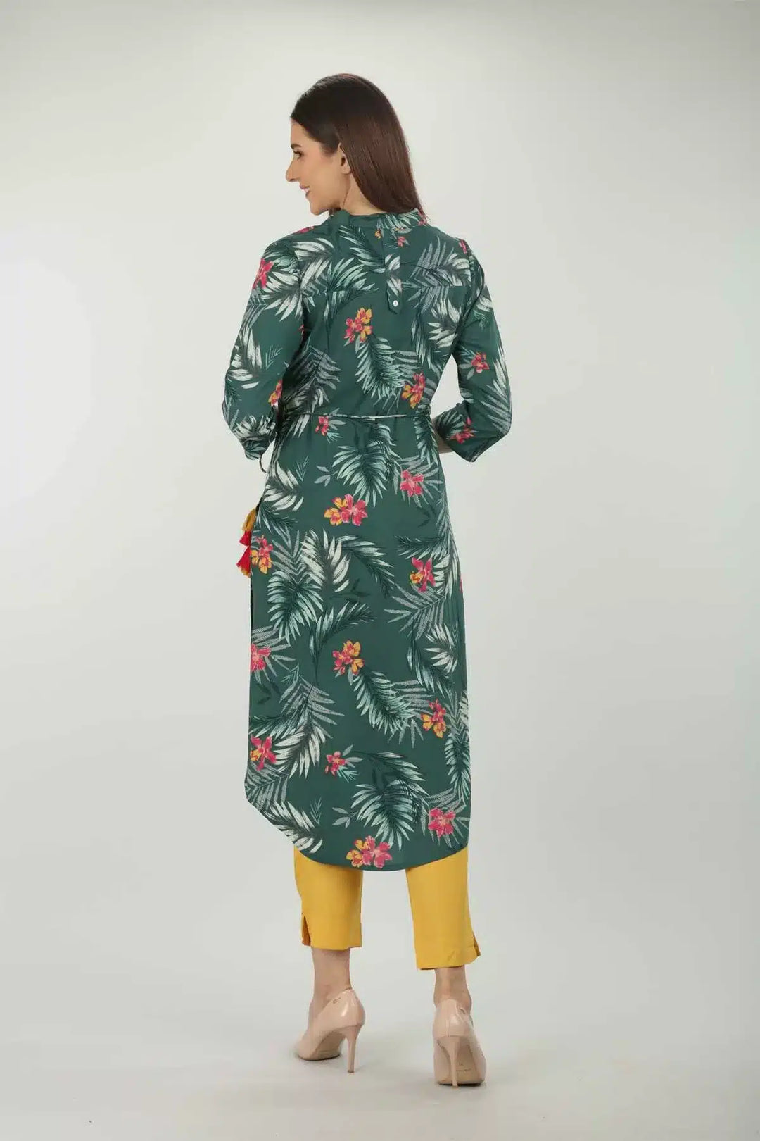 Green Collared Neck Kurti