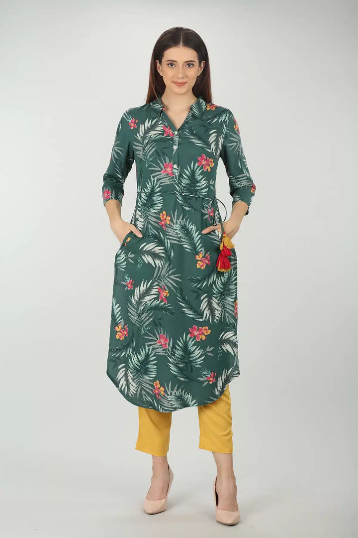 YELLOW ELASTICATED PALAZZO WITH TYING