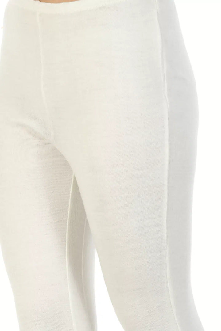 Off white  SOLID ANKLE LENGTH SLACKS
