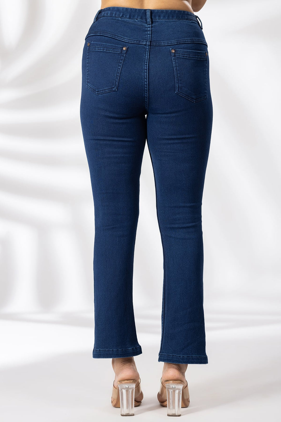 Bell Fit Solid Blue Denim Jeans
