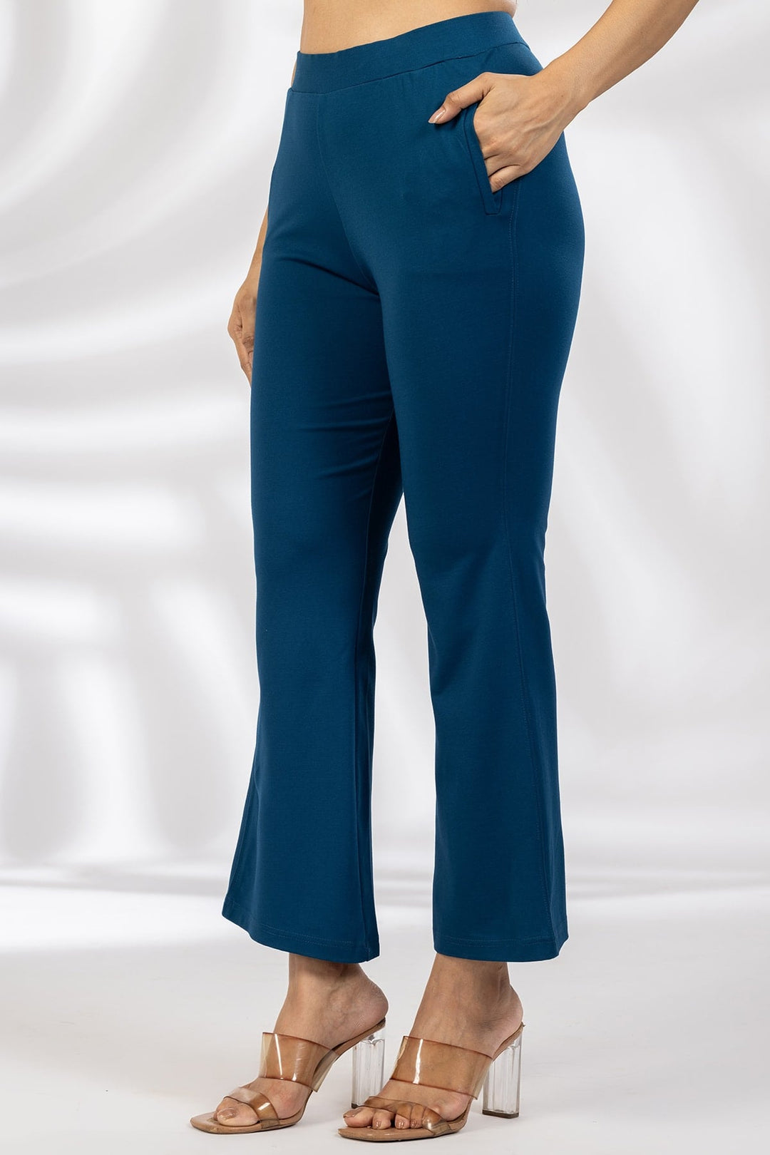 Blue Tencel Roma Spandex Pant