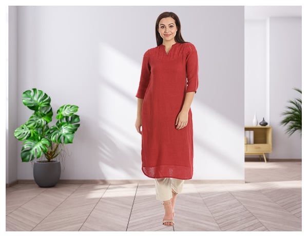 ARADHNA Women Embroidered, Solid Straight Kurta - Buy ARADHNA Women  Embroidered, Solid Straight Kurta Online at Best Prices in India |  Flipkart.com