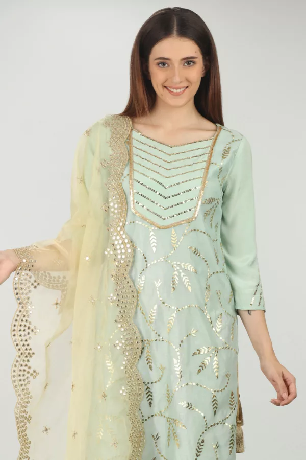 Sage Green Kurti For Women