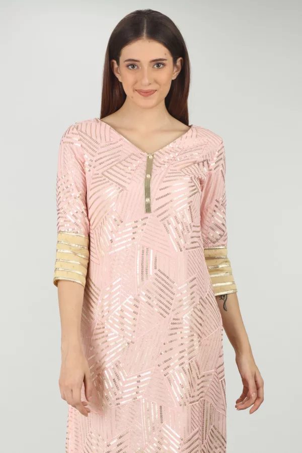 Kurti In Pink Colour For Women