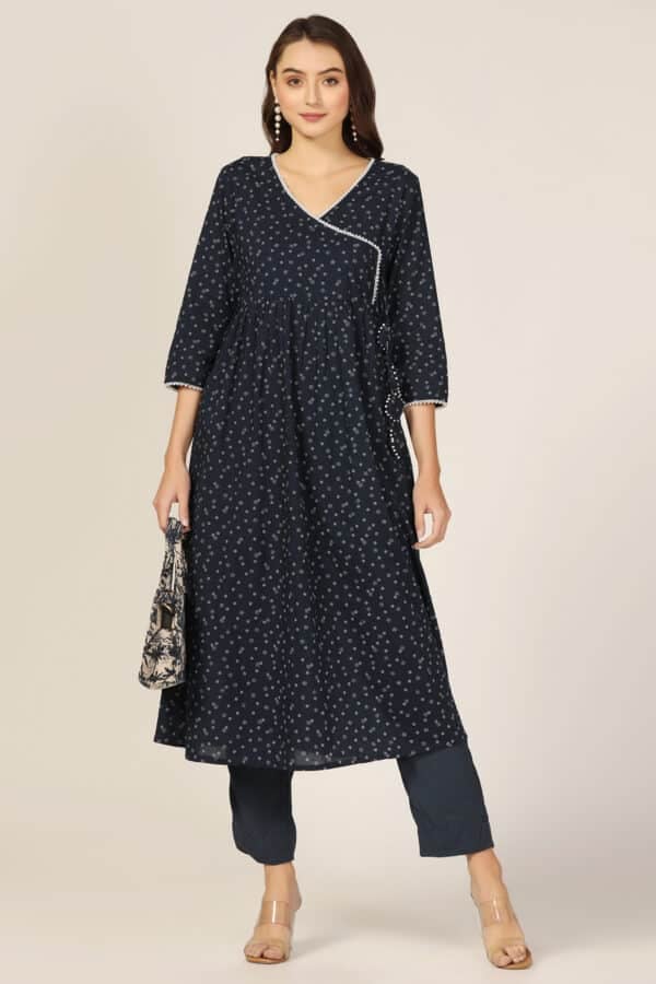 Blue Kurta For Ladies